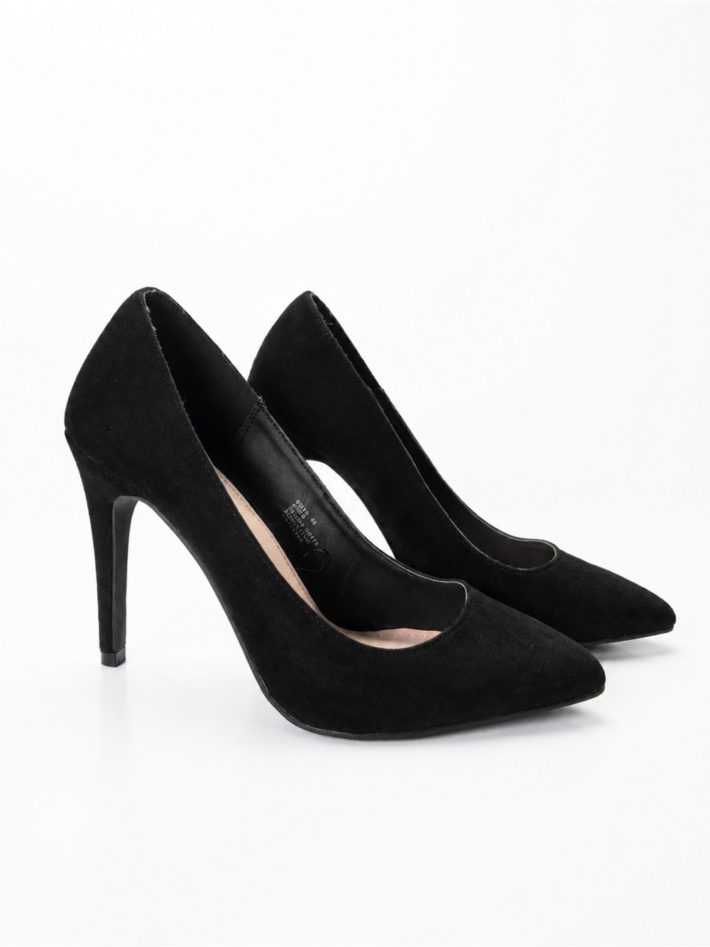 ATMOSPHERE Black Suede Pointed Toe Stiletto Pumps Women’s